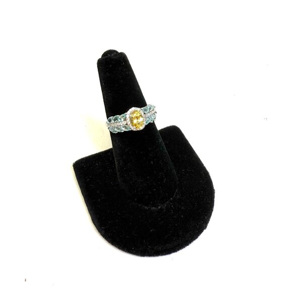 😍"Put a Ring On IT Event" Brazilian Golden Apalite Gemstone Ring - Picture 1 of 1